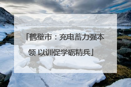 鹤壁市：充电蓄力强本领 以训促学砺精兵