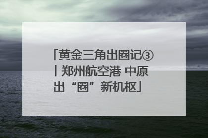 黄金三角出圈记③丨郑州航空港 中原出“圈”新机枢