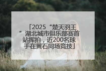 2025“楚天羽王”湖北城市俱乐部赛首站挥拍，近200名球手在黄石同场竞技