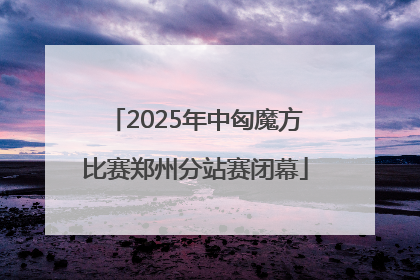 2025年中匈魔方比赛郑州分站赛闭幕