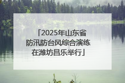 2025年山东省防汛防台风综合演练在潍坊昌乐举行