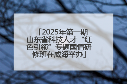 2025年第一期山东省科技人才“红色引领”专题国情研修班在威海举办