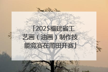 2025福建省工艺画（油画）制作技能竞赛在莆田开赛