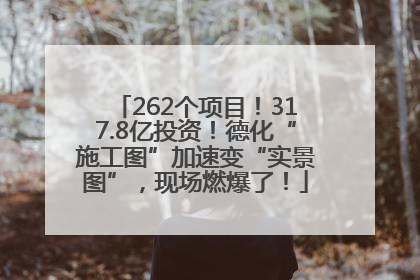 262个项目！317.8亿投资！德化“施工图”加速变“实景图”，现场燃爆了！