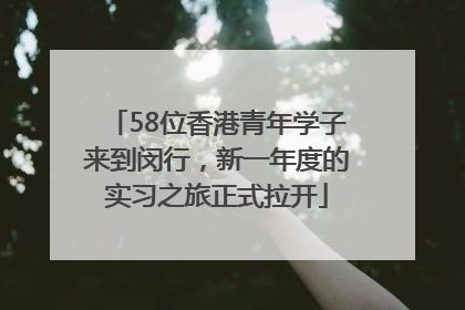 58位香港青年学子来到闵行，新一年度的实习之旅正式拉开