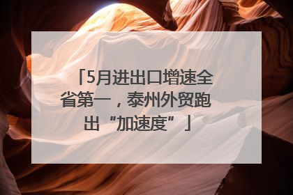 5月进出口增速全省第一，泰州外贸跑出“加速度”